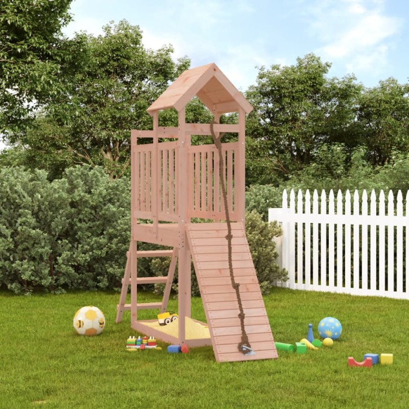 vidaXL Casita infantil con pared de escalada madera abeto Douglas vidaXL Casita infantil con pared de escalada madera abeto Douglas