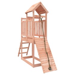 vidaXL Casita infantil con pared de escalada madera abeto Douglas