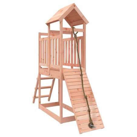 vidaXL Casita infantil con pared de escalada madera abeto Douglas