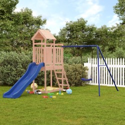 vidaXL Parque infantil de exterior madera maciza Douglas