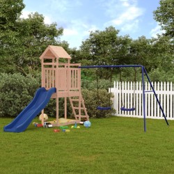 vidaXL Parque infantil de exterior madera maciza Douglas
