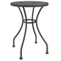 vidaXL Set de comedor de jardín 3 pzas malla metal expandido antracita vidaXL Set de comedor de jardín 3 pzas malla metal expandido antracita