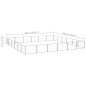 vidaXL Perrera plateada 36 m² acero vidaXL Perrera plateada 36 m² acero