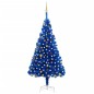 vidaXL Árbol de Navidad preiluminado con luces y bolas azul 210 cm vidaXL Árbol de Navidad preiluminado con luces y bolas azul 210 cm