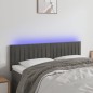 vidaXL Cabecero con LED de terciopelo gris oscuro 144x5x78/88 cm vidaXL Cabecero con LED de terciopelo gris oscuro 144x5x78/88 cm