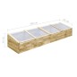 vidaXL Invernadero de madera de pino impregnada 2 uds 200x50x35 cm vidaXL Invernadero de madera de pino impregnada 2 uds 200x50x35 cm