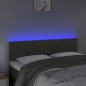 vidaXL Cabecero con LED de terciopelo gris oscuro 144x5x78/88 cm vidaXL Cabecero con LED de terciopelo gris oscuro 144x5x78/88 cm