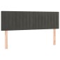 vidaXL Cabecero con LED de terciopelo gris oscuro 144x5x78/88 cm vidaXL Cabecero con LED de terciopelo gris oscuro 144x5x78/88 cm