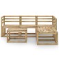 vidaXL Set de muebles de jardín 6 pzas madera de pino impregnada verde vidaXL Set de muebles de jardín 6 pzas madera de pino impregnada verde
