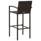vidaXL Set de bar de jardín 5 piezas ratán sintético marrón vidaXL Set de bar de jardín 5 piezas ratán sintético marrón