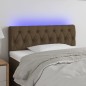 vidaXL Cabecero con LED de tela marrón oscuro 100x7x78/88 cm vidaXL Cabecero con LED de tela marrón oscuro 100x7x78/88 cm