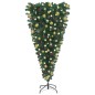 vidaXL Árbol de Navidad artificial invertido con luces y bolas 180 cm vidaXL Árbol de Navidad artificial invertido con luces y bolas 180 cm
