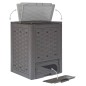 vidaXL Compostador de jardín 2 uds plástico ratán 60x60x83 cm 600 L vidaXL Compostador de jardín 2 uds plástico ratán 60x60x83 cm 600 L