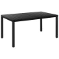 vidaXL Juego de comedor para jardín de 7 piezas aluminio negro vidaXL Juego de comedor para jardín de 7 piezas aluminio negro