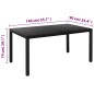 vidaXL Juego de comedor para jardín de 7 piezas aluminio negro vidaXL Juego de comedor para jardín de 7 piezas aluminio negro