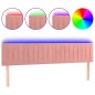 vidaXL Cabecero con LED de terciopelo rosa 180x5x78/88 cm vidaXL Cabecero con LED de terciopelo rosa 180x5x78/88 cm