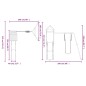 vidaXL Parque infantil de exterior madera maciza Douglas