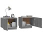 vidaXL Mesita de noche madera contrachapada gris Sonoma 100x35x40 cm vidaXL Mesita de noche madera contrachapada gris Sonoma 100x35x40 cm