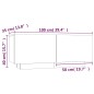 vidaXL Mesita de noche madera contrachapada gris Sonoma 100x35x40 cm vidaXL Mesita de noche madera contrachapada gris Sonoma 100x35x40 cm