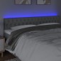 vidaXL Cabecero con LED de tela gris claro 180x7x78/88 cm vidaXL Cabecero con LED de tela gris claro 180x7x78/88 cm