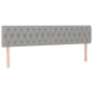vidaXL Cabecero con LED de tela gris claro 180x7x78/88 cm vidaXL Cabecero con LED de tela gris claro 180x7x78/88 cm