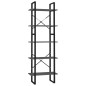 vidaXL Estantería de 5 niveles madera de ingeniería gris 60x30x175 cm vidaXL Estantería de 5 niveles madera de ingeniería gris 60x30x175 cm