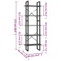 vidaXL Estantería de 5 niveles madera de ingeniería gris 60x30x175 cm vidaXL Estantería de 5 niveles madera de ingeniería gris 60x30x175 cm