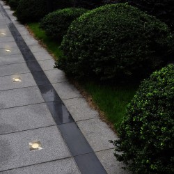 vidaXL Luces de suelo de exterior cuadradas 12 unidades