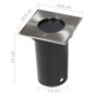 vidaXL Luces de suelo de exterior cuadradas 12 unidades vidaXL Luces de suelo de exterior cuadradas 12 unidades