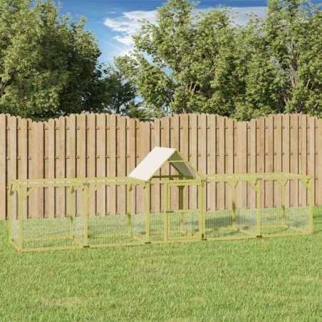 vidaXL Gallinero madera maciza de pino impregnada 500x100x150 cm
