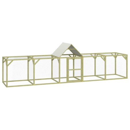 vidaXL Gallinero madera maciza de pino impregnada 500x100x150 cm