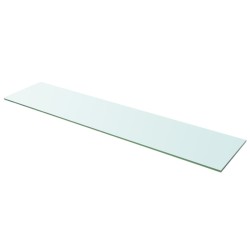 vidaXL Estantes 2 unidades panel de vidrio transparente 110x25 cm