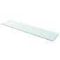 vidaXL Estantes 2 unidades panel de vidrio transparente 110x25 cm vidaXL Estantes 2 unidades panel de vidrio transparente 110x25 cm
