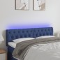 vidaXL Cabecero con LED de tela azul 160x7x78/88 cm vidaXL Cabecero con LED de tela azul 160x7x78/88 cm