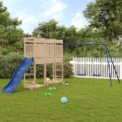 vidaXL Parque infantil de exterior madera maciza de pino