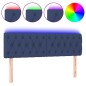 vidaXL Cabecero con LED de tela azul 160x7x78/88 cm vidaXL Cabecero con LED de tela azul 160x7x78/88 cm