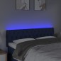 vidaXL Cabecero con LED de tela azul 160x7x78/88 cm vidaXL Cabecero con LED de tela azul 160x7x78/88 cm