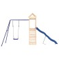 vidaXL Parque infantil de exterior madera maciza de pino