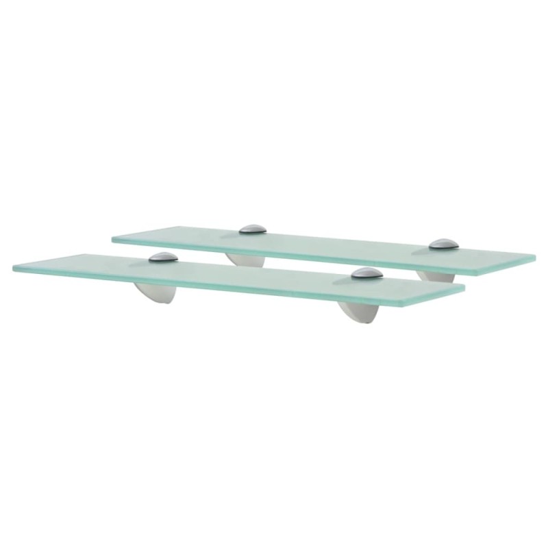 vidaXL Estantes flotantes 2 unidades vidrio 8 mm 40x10 cm vidaXL Estantes flotantes 2 unidades vidrio 8 mm 40x10 cm