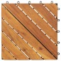 vidaXL Baldosas de porche de madera de acacia 20 pzas marrón 30x30 cm vidaXL Baldosas de porche de madera de acacia 20 pzas marrón 30x30 cm