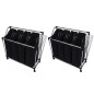 vidaXL Separador de colada con bolsas 2 unidades negro y gris vidaXL Separador de colada con bolsas 2 unidades negro y gris