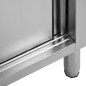vidaXL Mesas de trabajo puertas correderas 2 ud acero 240x50x(95-97)cm