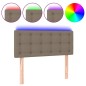 vidaXL Cabecero con LED de tela gris taupe 80x5x78/88 cm vidaXL Cabecero con LED de tela gris taupe 80x5x78/88 cm