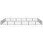 vidaXL Jaula perros 20 paneles acero recubierto polvo negro 100x50 cm vidaXL Jaula perros 20 paneles acero recubierto polvo negro 100x50 cm