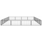vidaXL Jaula perros 20 paneles acero recubierto polvo negro 100x50 cm vidaXL Jaula perros 20 paneles acero recubierto polvo negro 100x50 cm