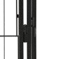 vidaXL Jaula perros 20 paneles acero recubierto polvo negro 100x50 cm vidaXL Jaula perros 20 paneles acero recubierto polvo negro 100x50 cm
