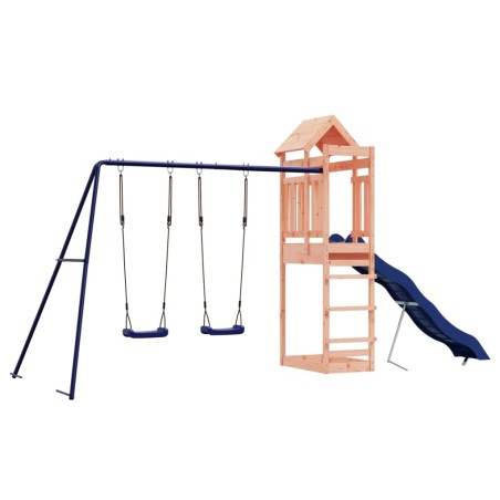 vidaXL Parque infantil de exterior madera maciza Douglas