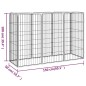 vidaXL Jaula perros 8 paneles acero recubierto polvo negro 50x100 cm vidaXL Jaula perros 8 paneles acero recubierto polvo negro 50x100 cm