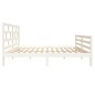 vidaXL Estructura de cama de madera maciza de pino blanco 140x200 cm vidaXL Estructura de cama de madera maciza de pino blanco 140x200 cm