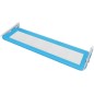 vidaXL Barandilla de seguridad cama de niño 2 uds azul 150x42 cm